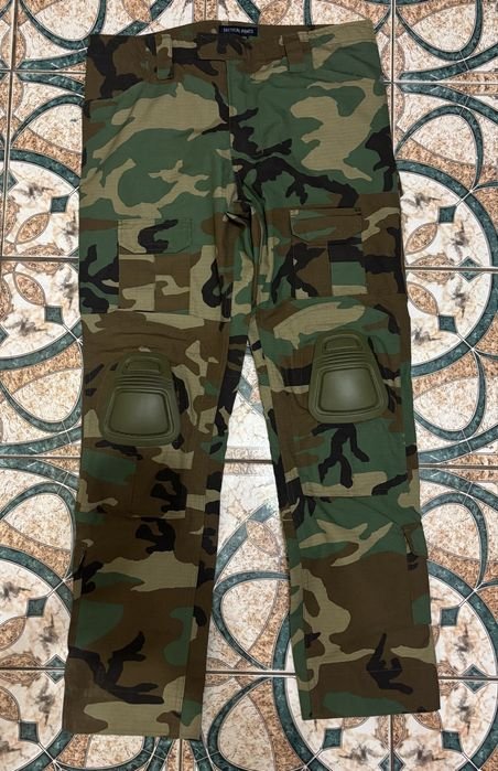Men Tactical Trousers Woodland 34