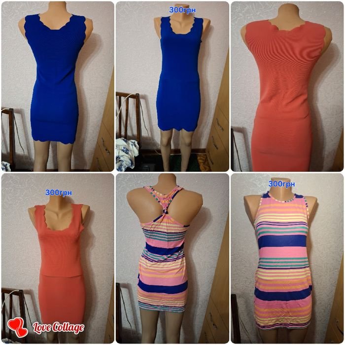 Damen Kleid Mehrfarbig  