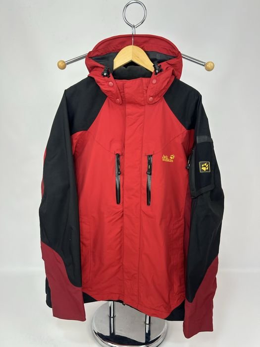 Uomo Jack Wolfskin Giacca Rossa-Nera TEXAPORE 40