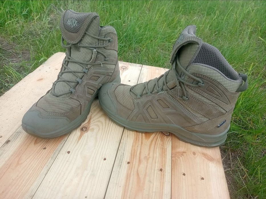 Homme Haix Bottes Vert Suède 41