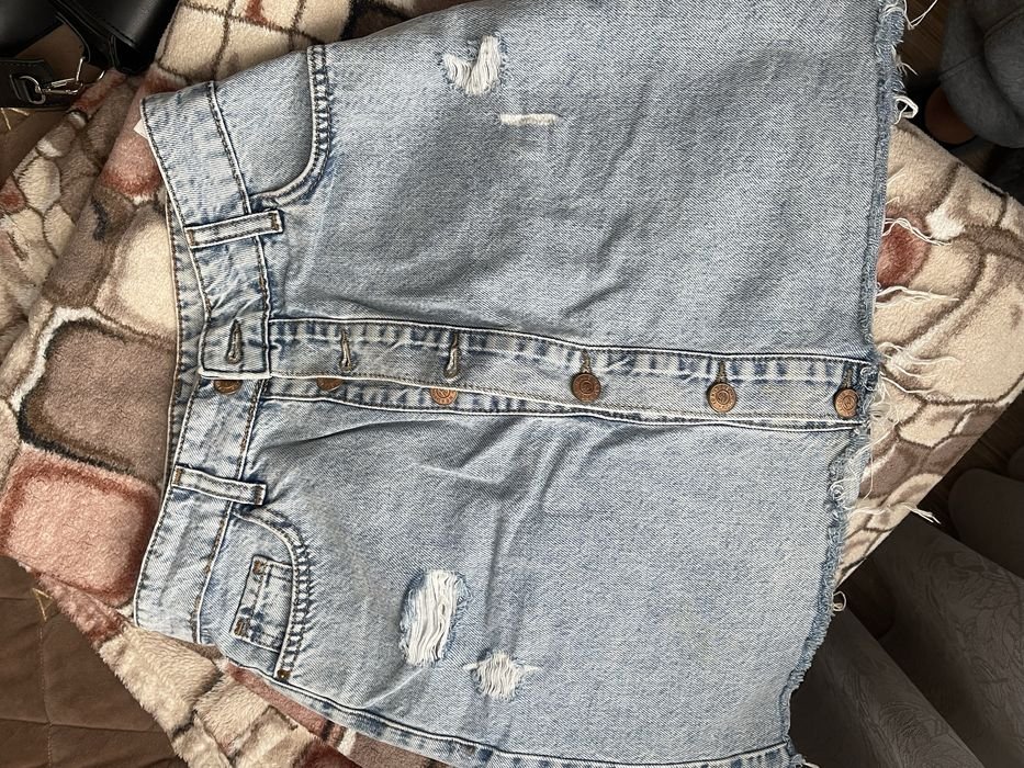 Femme Jupe en Jean Bleu Marine 36