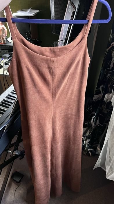 Femme Robe Marron Velours 40