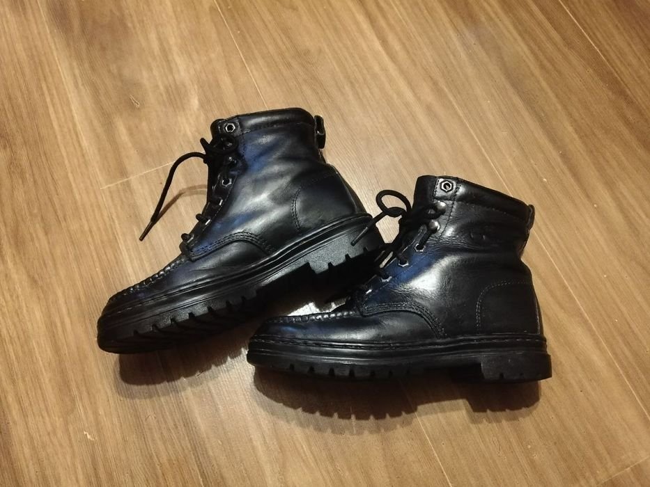 Herren Timberland Stiefel Schwarz Leder 40