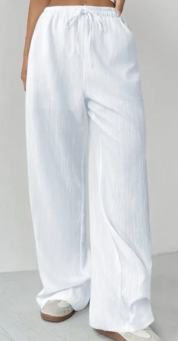 Women Trousers White  XS