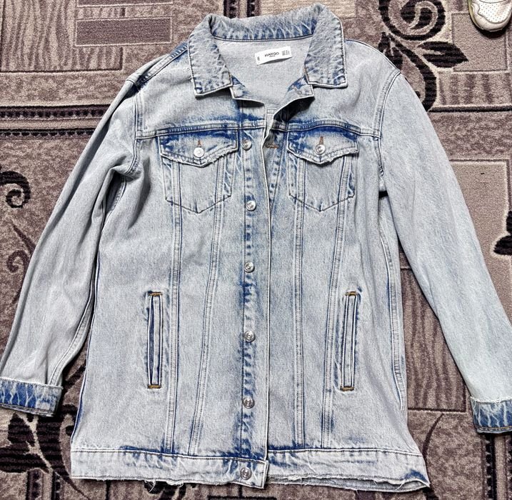 Femme Mango Veste en Jean Bleu Marine 38