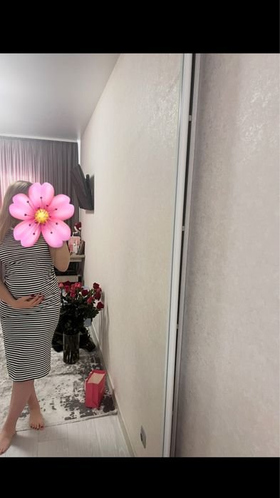 Women Maternity Dress White 40