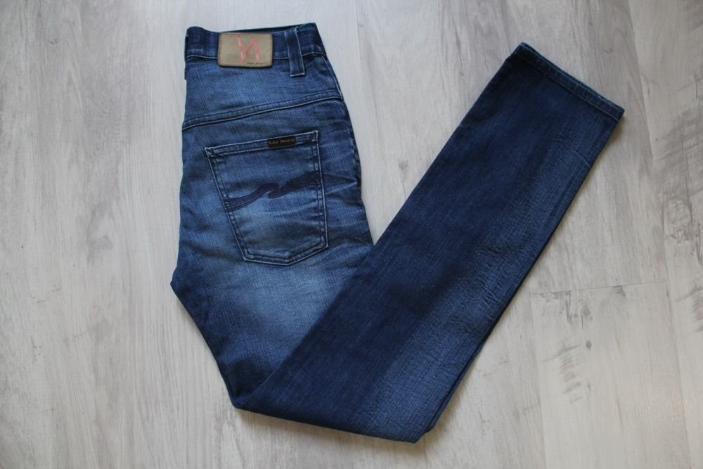 Мужской Nudie Jeans Джинсы Синий Деним 30