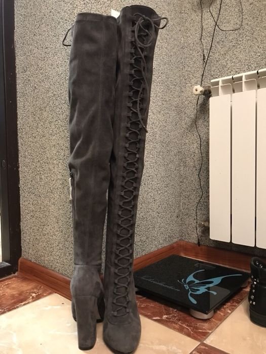 Donna Le Silla Stivali Alti Neri 38