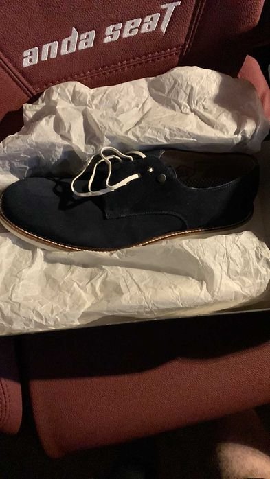 Herren Clarks Absätze Schwarz Leder 43