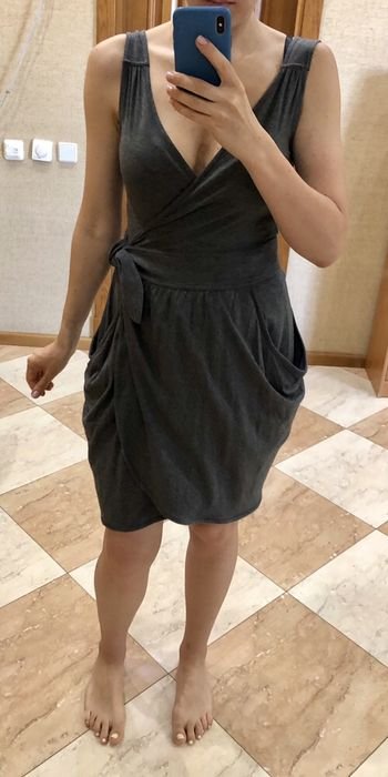 Женское Платье Серое 36