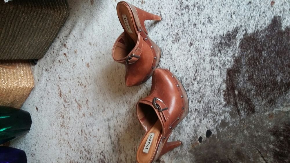 Donna DUNE Sabots Marrone Pelle 36