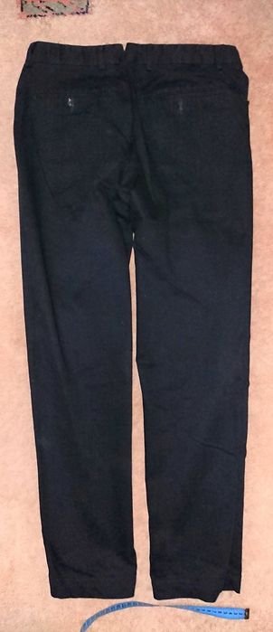 Uomo Banana Republic Pantaloni Blu Navy Cotone 32