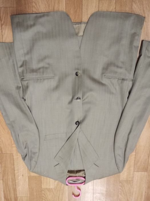 Мужской Canali Костюм Серый Шерсть 44