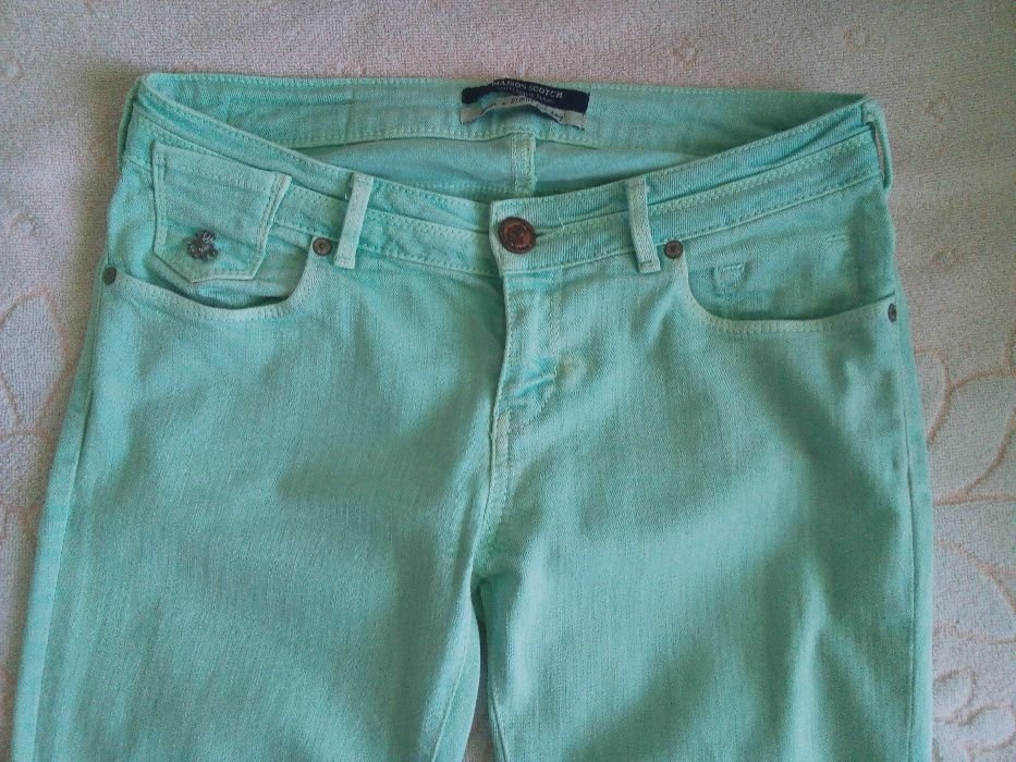 Donna Maison Scotch Pantaloni Menta Denim W28/L34