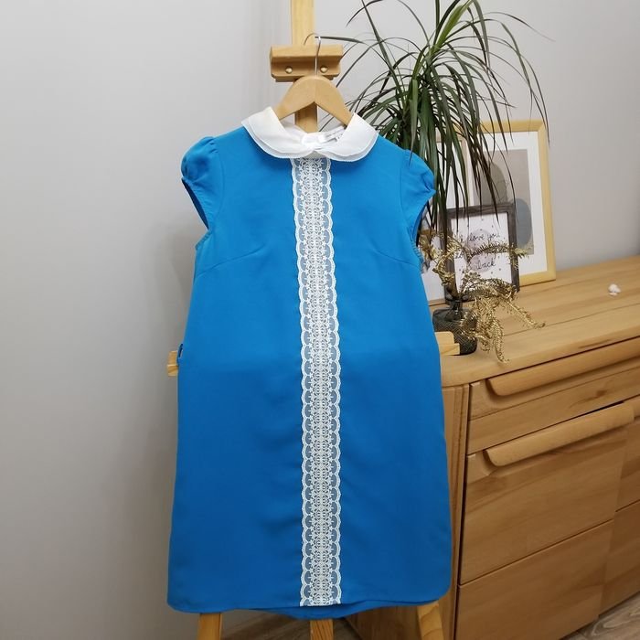 Женский Diane Von Furstenberg Сукня Голубая Шелк