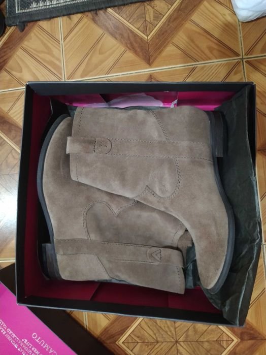 Femme Vince Camuto Bottes Beige Suède 37