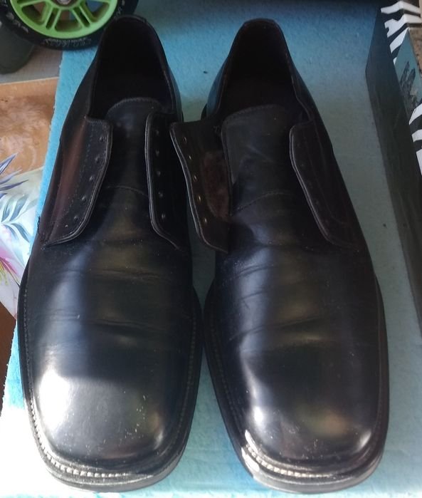 Men Lloyd Heels Black Leather 42