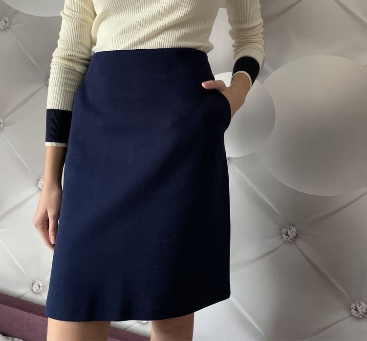 Женская Jil Sander Юбка Тёмно-синяя 34