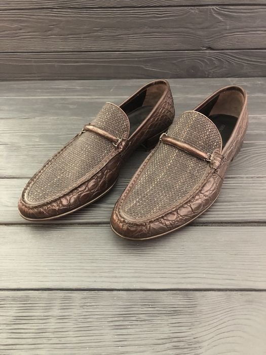 Мужские Giorgio Armani Мокасины Коричневые Кожа