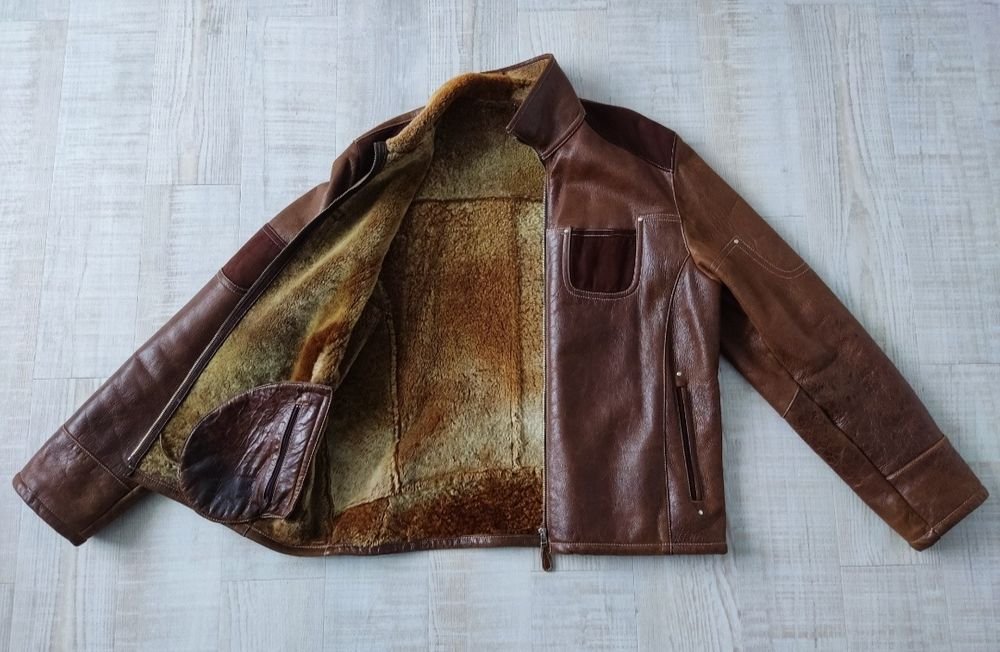 Uomo GianFranco Ferre Pelliccia Marrone Pelle 42