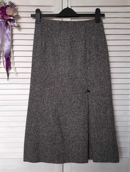 Women Basler Skirt Grey Wool 36