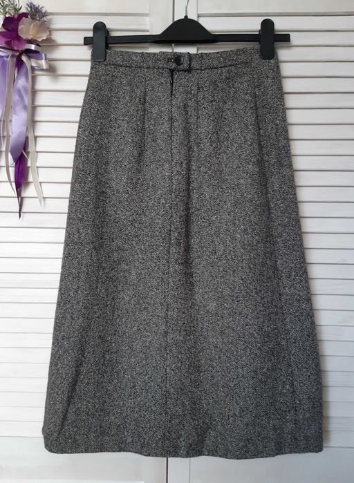 Women Basler Skirt Grey Wool 36