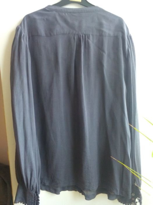 Women Monsoon Shirt Grey Silk 44