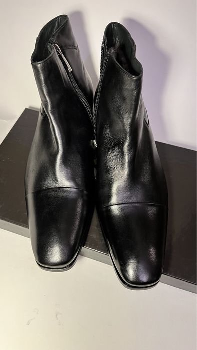 Men Gino Rossi Boots Black Leather 43
