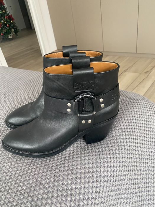 Женские See by Chloe Ботильоны Чёрные Кожа 39