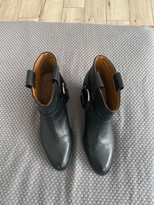 Damen See by Chloe Stiefeletten Schwarz Leder 39