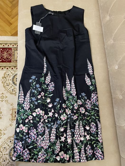 Donna Laura Ashley Abito Blu Floreale 50