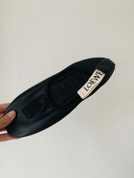 Женские LOEWE Туфли Чёрные Кожа