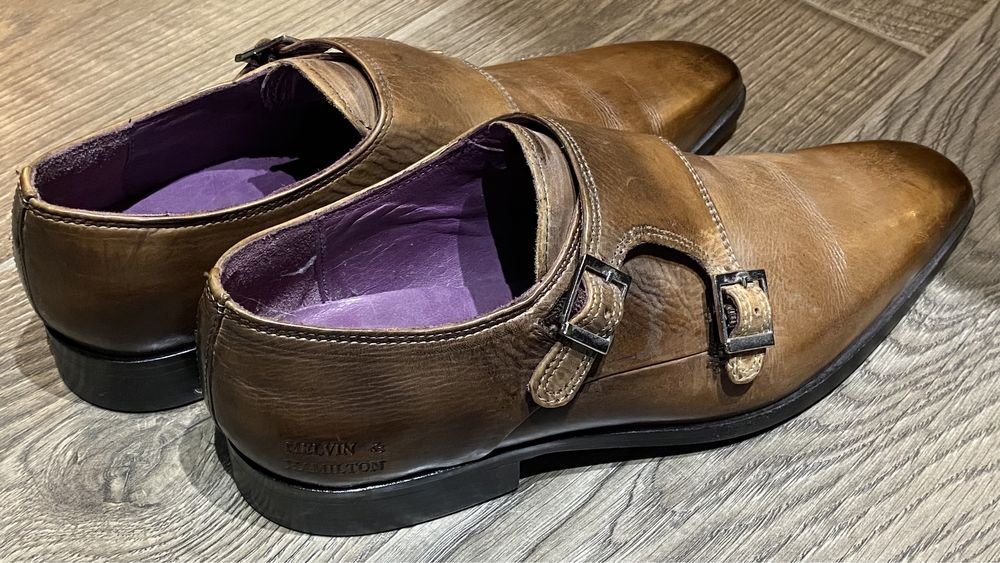 Men Melvin&Hamilton Derby Brown Leather 40