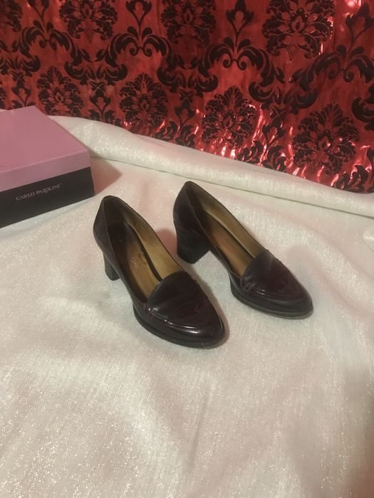 Women Carlo Pazolini Heels Burgundy Leather Other