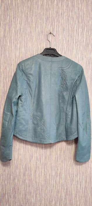 Женский Zadig & Voltaire Жакет Бирюзовый Кожа 36