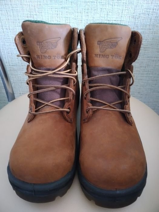 Uomo Red Wing Stivali Marrone Nubuck 41