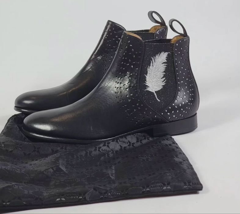 Женские Melvin&Hamilton Ботинки Чёрные Кожа 36