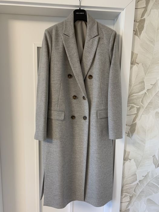 Женское Brunello Cucinelli Пальто Серый Шерсть 40