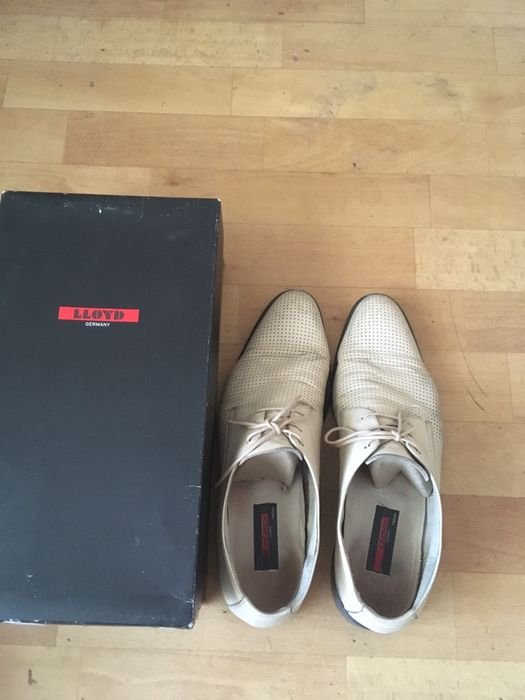 Men Lloyd Heels Beige Leather 43