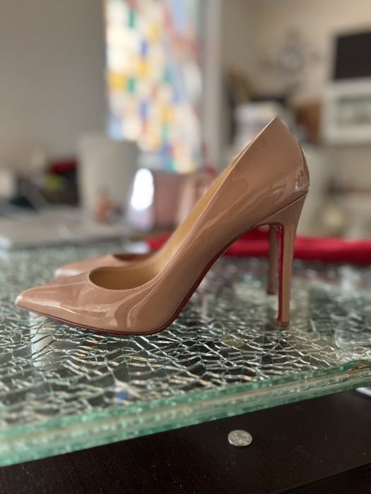 Женские Louboutin Туфли Бежевый Кожа 40
