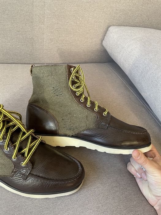 Herren Sebago Stiefel Braun Leder 45