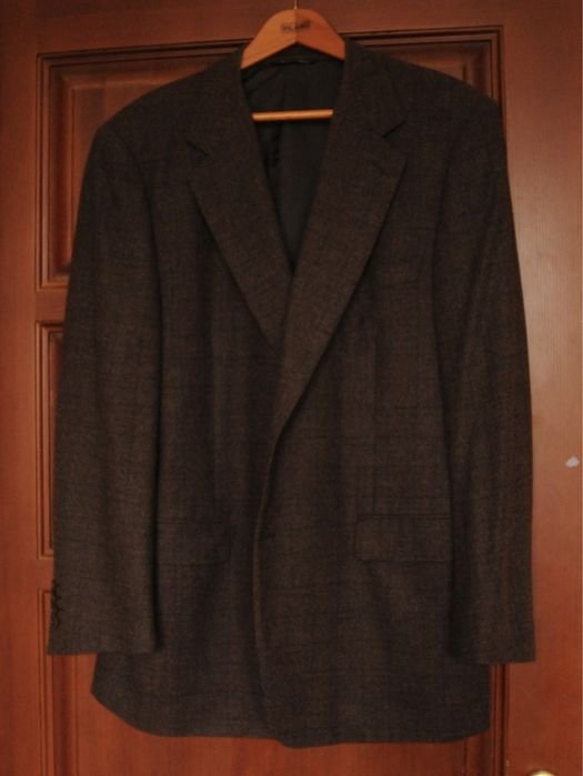 Herren Canali Sakko Braun Wolle Sonstiges