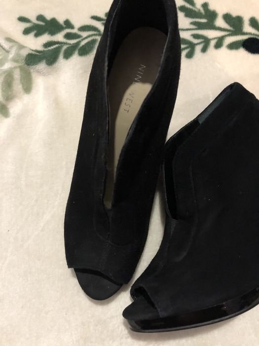 Мужские Nine West Туфли Чёрные Замша 38