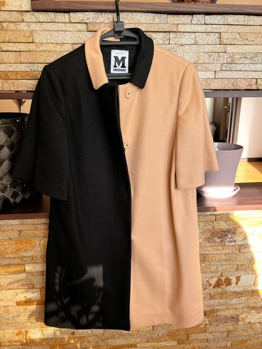 Damen Missoni Mantel Beige Wolle 38