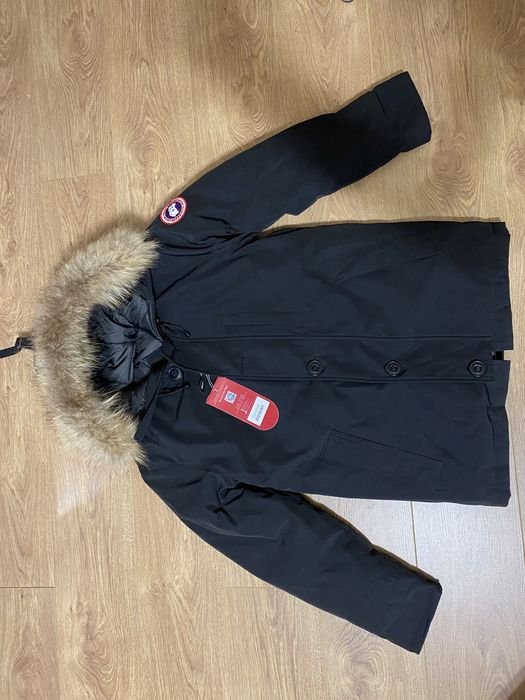 Мужской Canada Goose Парка Чёрный Пух 36