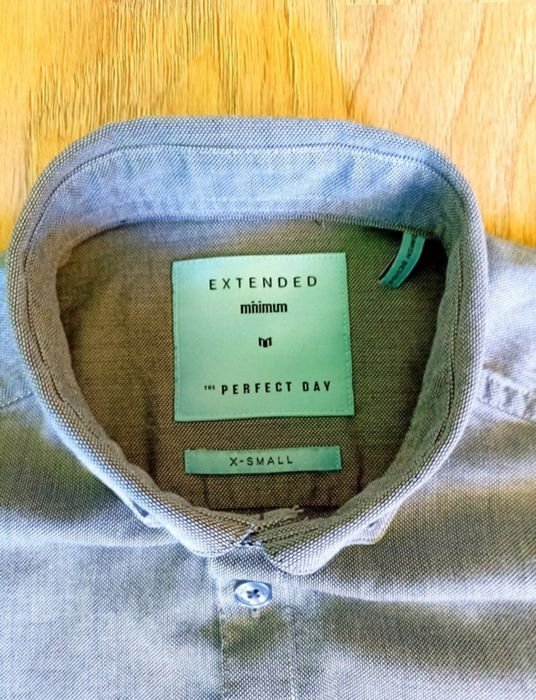 Мужской Minimum Рубашка Серый Хлопок 34