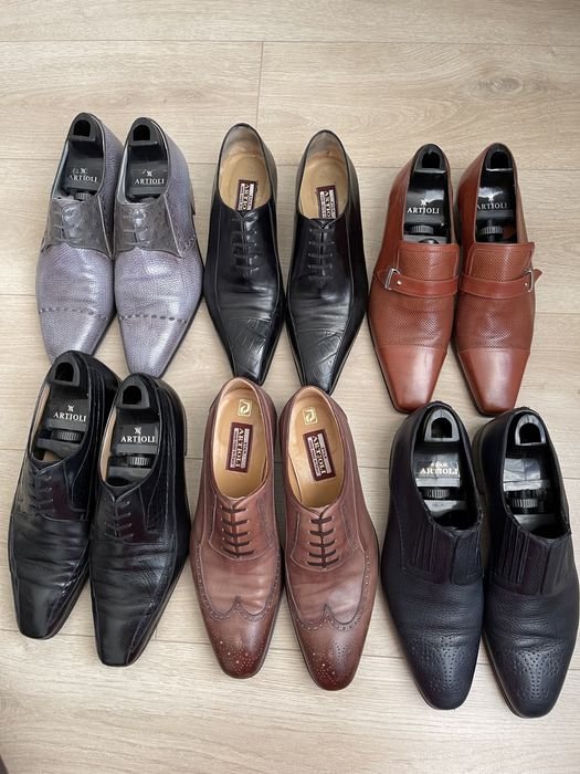Men ARTIOLI Heels Multicolor Leather 42.5