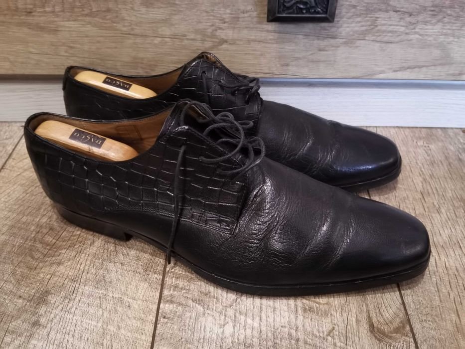 Men Melvin & Hamilton Heels Black Leather 47