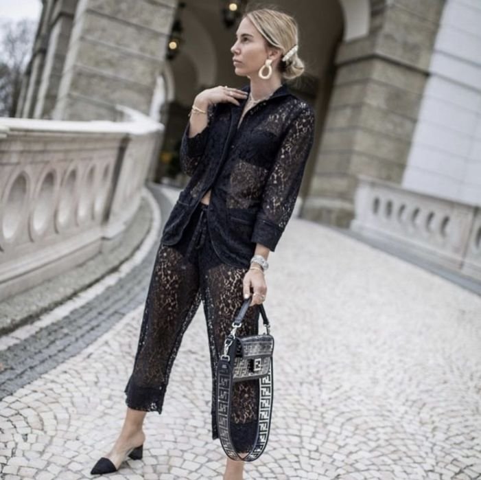 Женский Intimissimi Жакет Чёрный Кружевной S