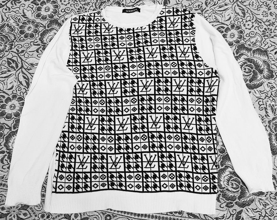 Uomo Iceberg Maglione Multicolore Lana 40
